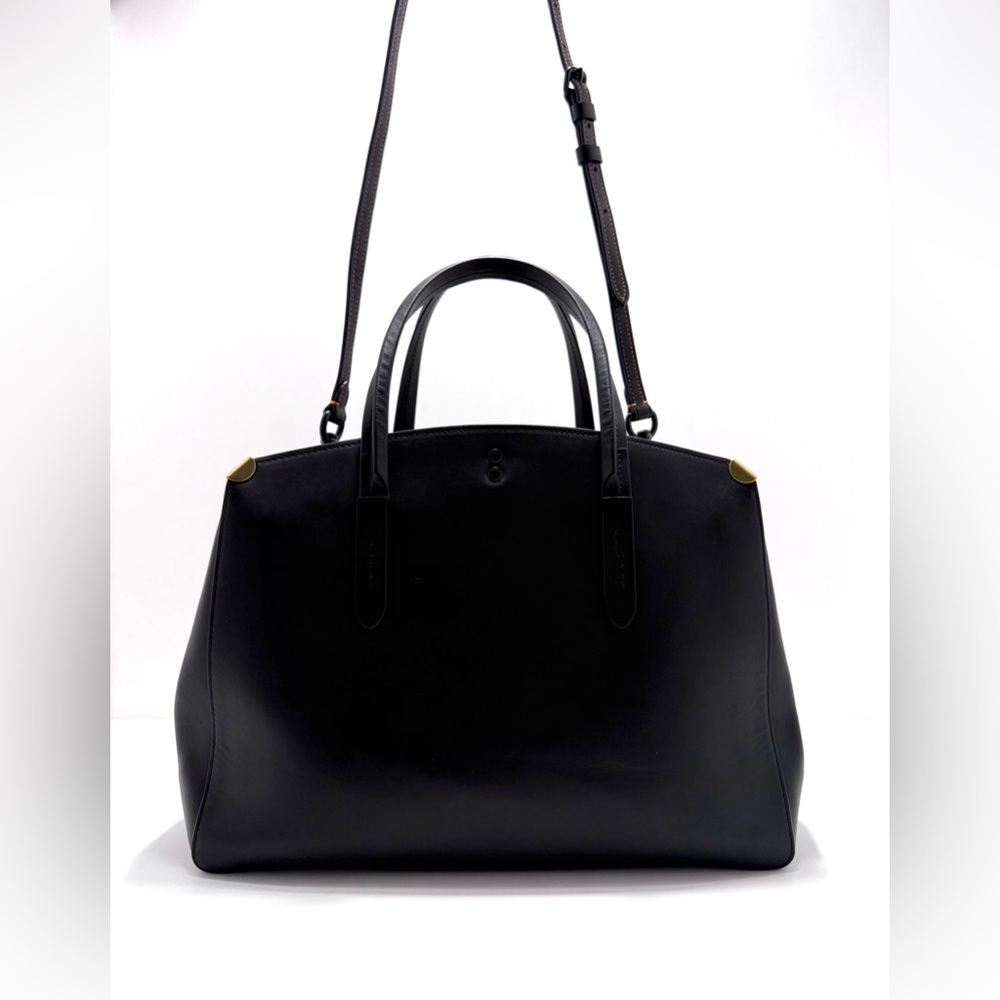 Coach 1941 Cooper Carryall Black Glovetanned Leather Satchel Top Handle - Picture 4 of 16